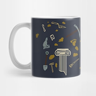 Archaeology Teal Mug